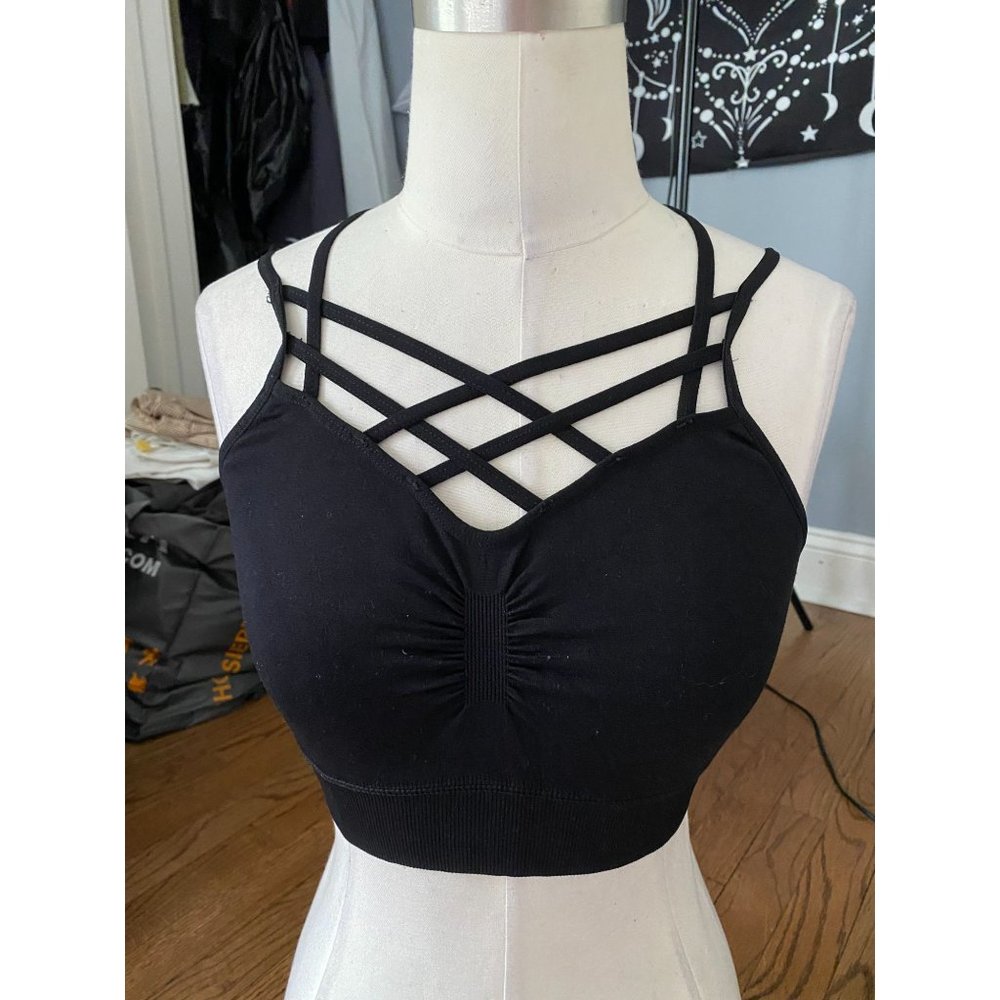 2 Choice brand bra bralettes black and off white XS/S